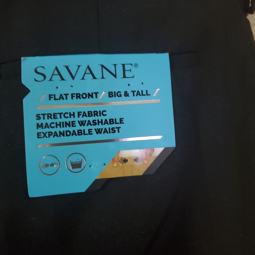 Savane big & tall flat front dress pants - Picture 3 of 8